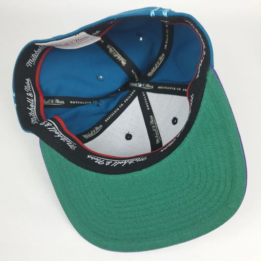 Utah‎ Jazz Mitchell & Ness NBA Flex Small-Medium Flatbill Hat Cap 3D Logo NWT